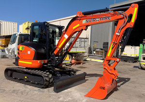 Potente motor diésel de inyección directa usado en excavadoras mini Kubota KX033-4 de 3 toneladas en venta - Product Image 5