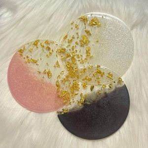 Juego de posavasos de resina floral hechos a mano para decoración festiva de mesa, decoración colorida para el hogar, cenas, fiestas, uso como regalo - Product Image 5