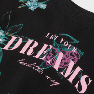 Sudaderas personalizadas para niños al por mayor, ropa informal holgada a rayas para niñas, chándal tejido barato - Product Image 1