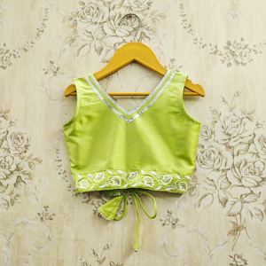 Shoryam Fashion – Nouvelle Collection : Lehenga Choli Longue Brodé Vert Citron Ethnique Tendance de Qualité Supérieure pour Filles et Enfants – Idéal pour les Fêtes de Diwali - Product Image 3