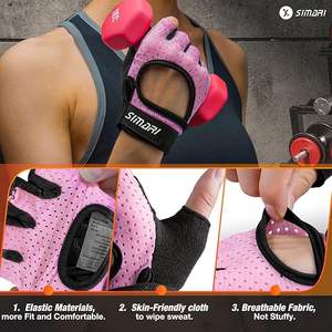 Gants de fitness sans doigts pour l'entraînement, l'escalade, le cyclisme, la musculation, la force athlétique, avec logo personnalisé - Product Image 2