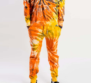 Men's Custom Made <b>Tie</b> <b>Dye</b> Tracksuit with Anti-Wrinkle Breathable Printed Style Unique Solid Pattern Hooded Collar for Winter - Product Image 4