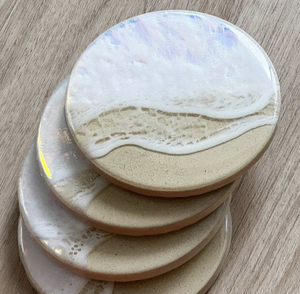 Vente en gros de tapis de table tasse décoration intérieure MOP tasse à thé en résine dessous de verre fournitures de cuisine dessous de verre - Product Image 2