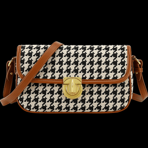 Nouvel arrivage Sac à bandoulière en cuir de qualité supérieure pour femmes Embrayage 2022 Sacs à main pied-de-poule - Product Image 1