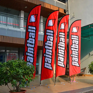 Windproof lông bãi biển cờ mở Chào mừng cờ tùy chỉnh dấu hiệu Cờ biểu ngữ với cực Kit - Product Image 6