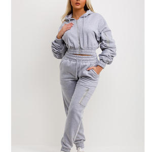 Ropa de calle personalizada de alta calidad Sudadera con capucha de lana en blanco con cremallera bolsillos de doble capa vintage sudaderas con capucha de lavado ácido desteñido al sol - Product Image 2