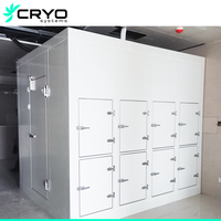Chambre froide de congélation rapide Tuna Kama à économie d'énergie, unité de condensation 5 HP, compresseurs de renommée mondiale, panneaux PU/PIR, pompe à moteur