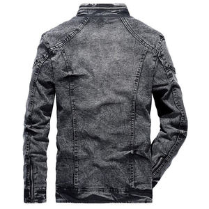 Chaqueta Vaquera para Hombre, Invierno, con Forro de Terciopelo, Abrigo Vaquero Cálido, Moda Clásica Retro, Chaqueta Vaquera Ajustada Informal, Ropa Vaquera para Hombre - Product Image 3