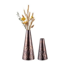 Golden Slim Metal Flower Table <b>Vases</b> for Dinning Table Modern High Class Metal Table <b>Vases</b> in Customized Shapes Sizes and Styles - Product Image 3