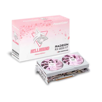 PowerColor Hell Hound Sakura Radeon RX 6650 XT 8GB GDDR6 Çift Fanlı Soğutmalı Oyun Masaüstü Bilgisayar Grafik Ekran Kartı