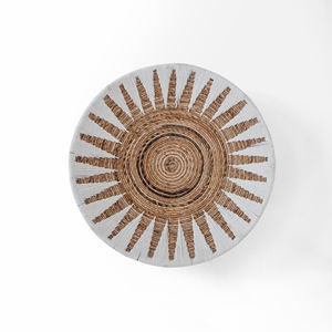 Angkor Natural White Seagrass Wall Art Peintures murales élégantes pour la décoration intérieure - Product Image 6