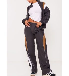 Conjunto Deportivo Unisex Transpirable con Capucha, Chaqueta de Invierno Estampada Informal con Cierre Elástico en la Cintura, Chaqueta de Poliéster y Algodón - Product Image 3