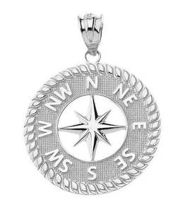 Colgante Clásico de Lujo en Oro Blanco de 14K con Diamante de Corte de 3 Quilates, Engaste de Garra en Plata de Ley Chapada en Plata para Hombre y Niños - Product Image 1