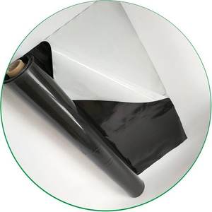 Película de mantillo negra pura plateada/negra duradera estabilizada UV Protección del suelo de plástico biodegradable Opciones de colores personalizados - Product Image 3