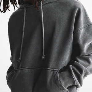 High quality 100% cotton acid washed hoodie High Street Series Washing old <b>sweater</b> stone washed <b>vintage</b> hoodie - Product Image 3