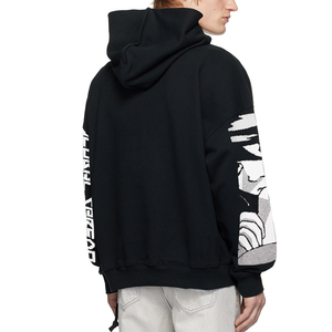 เสื้อฮู้ดผ้าคอตตอนหนานุ่ม 420 แกรม ประดับคริสตัล สำหรับฤดูหนาว ผู้ชาย บริการ OEM - Product Image 4