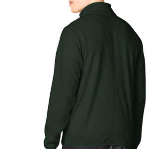 Chaqueta de manga larga con cuello redondo y puños elásticos con cremallera frontal para hombre, estilo informal, chaqueta de lana transpirable y cómoda para hombre - Product Image 6