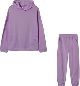 Ensemble complet de survêtement 2 pièces de style coréen pour femmes personnalisé en gros, y compris sweat à capuche entraînement hiver Air - Product Image 1