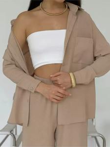 Custom Casual Oversized Breathable 2 Piece Set 100% <b>Organic</b> Cotton Sweat Suits Stylish Design New Women's Tracksuits - Product Image 3