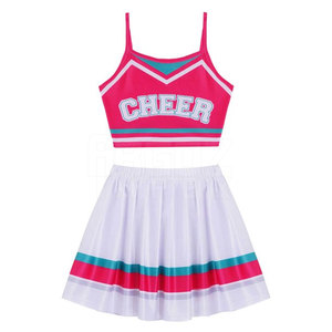 Ventes chaudes d'ensembles d'uniformes de cheerleading personnalisés, 100% polyester, séchage rapide, respirant, qualité supérieure pour une utilisation en extérieur, vente en gros - Product Image 3