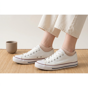 Wonsox Blister Free Durable Cotton Blend Sneaker <b>Socks</b> and No Show <b>Liners</b> for Men with Silicone Heel and Patented 90 Degree Fit - Product Image 1