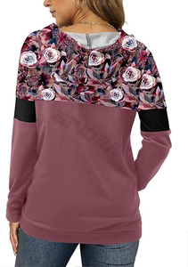 Sweat-shirt de sport pour femme, imprimé graphique, broderie personnalisée, pull élégant, confortable, doux, chaud, streetwear décontracté, mode quotidienne - Product Image 3