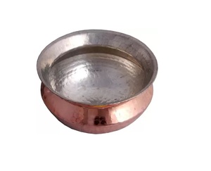 Ntique-cuenco de cobre de acero inoxidable martillado Handi, cuenco de lujo de metal de cobre de Jamsons xports - Product Image 6