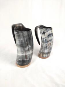 Verre à boire en corne naturelle de vache, de haute qualité, personnalisé, pour la bière - Product Image 3