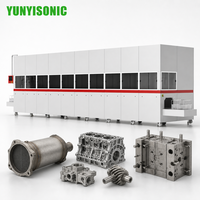Pulitore a Ultrasuoni Industriale Automatico Yunyisonic a 10 Vasche con Controllo PLC, Sistema di Pulizia Personalizzato per Filtri DPF e Componenti