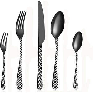 ชุดเครื่องครัวสไตล์อเมริกัน 5 ชิ้น ชุบทอง สแตนเลส พร้อมด้ามจับขัดเงาอย่างดี - Product Image 5