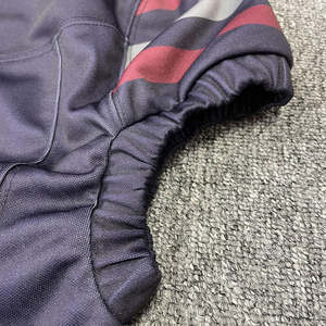 Uniforme de malla transpirable de camiseta de fútbol americano sublimado personalizado 2025 con mangas cortas y características de talla grande - Product Image 5