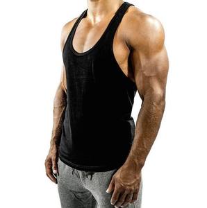 Camiseta Deportiva de Tirantes para Hombre, Tejida, Informal, de Poliéster/Algodón, para Gimnasio, Lavada, Transpirable, de Secado Rápido, en Oferta - Product Image 2