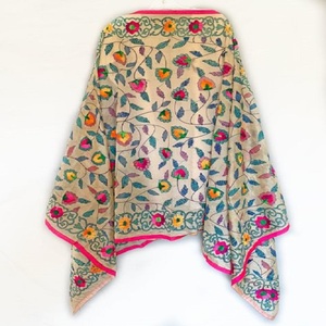 กระจกงานแฮนด์เมด Phulkari Dupatta,ผ้าห่อคอ Dupatta แบบปักลาย Phulkari - Product Image 2