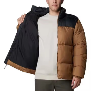 Chaqueta de burbuja de diseño único informal personalizada profesional para hombre, chaqueta acolchada impermeable para hombre, ropa de calle - Product Image 2