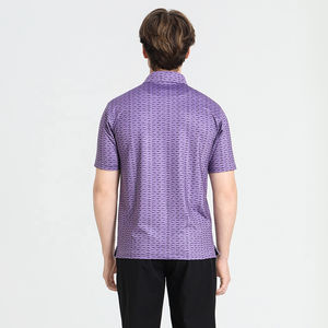 Polo de Golf Personalizado para Hombre, Manga Corta, Venta al por Mayor, Transpirable, Absorbe la Humedad y el Sudor, Elástico en Cuatro Direcciones, Impresión por Sublimación de Calor - Product Image 3