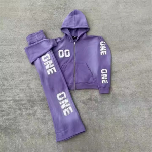 Nouveauté 2025 Survêtement en velours pour femmes Survêtements d'hiver personnalisés de haute qualité Survêtement de jogging en velours juteux - Product Image 3