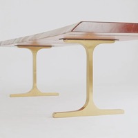 Pieds de table en acier inoxydable de luxe - Design moderne, installation facile, utilisation en chambre d'hôtel, en extérieur, forme personnalisée