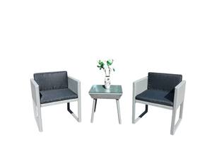 Ensemble de café bistro en polyrotin PRCF-124, mobilier d'extérieur fabriqué au Vietnam - Product Image 3