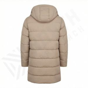 Chaqueta Larga Acolchada con Capucha, Parka, Abrigo para Hombre, Unisex, Grueso, Cortavientos, Aislante, Elegante, Ropa de Calle, Invierno, Térmica - Product Image 2
