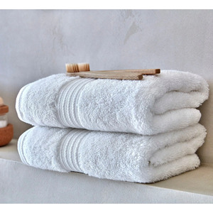 Toallas blancas de hostelería fabricadas en Pakistán con costuras duraderas Personalización OEM ODM y soporte MOQ - Product Image 4