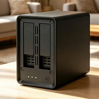 Serveur de stockage cloud privé S2 2 baies NAS RK3568 Linux 2.5GbE RJ45 4 Go LPDDR4X 32 Go EMMC SATA 3.0*2 OEM/ODM