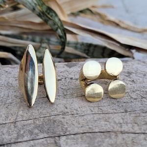 Anneau en laiton brut, anneau en laiton massif, anneau réglable, anneau brut, base d'anneau, cerceau en laiton brut, connecteur de boucle, accessoires en laiton brut - Product Image 5