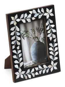 Marco de fotos de madera hecho a mano de alta calidad, diseño de perla Madre, decoración de pared, marco de resina, precio barato, marco decorativo para el hogar - Product Image 2