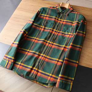 เสื้อเชิ้ตผ้าแฟลนเนล ออกแบบเองได้ เสื้อเชิ้ตแขนยาวลายตารางสำหรับผู้ชาย เสื้อเชิ้ตแฟนซีผ้าฝ้าย 100% สำหรับผู้ชายในฤดูใบไม้ร่วงและฤดูหนาว - Product Image 3