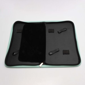 Professional PU <b>Leather</b> Scissor Case Custom Logo Foldable <b>Bag</b> for Pet Grooming & Barber Shears - Product Image 2