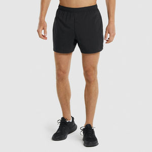 Pantalones cortos de gimnasio de secado rápido para hombre con bolsillos, pantalones cortos informales para correr con logotipo personalizado, transpirables, patrón sólido, ecológicos - Product Image 1