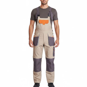 Salopette de travail pratique et respirante, haute visibilité, certifiée CE, bretelles réglables pour un ajustement personnalisé, tissu durable pour une utilisation à long terme - Product Image 1