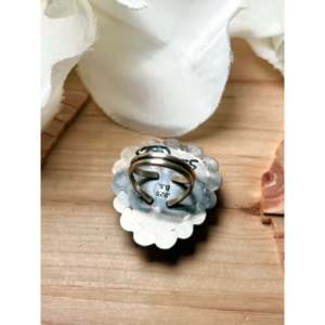 Hecho a Mano por los Navajo # Anillo de Plata de Ley y Turquesa, Joyería Coleccionable Cultural, Talla 5.75 - Product Image 4