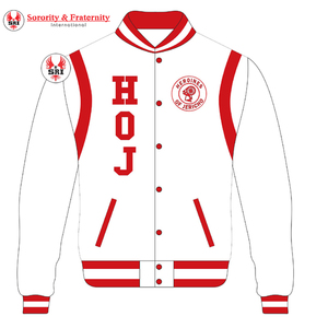 Chaqueta Universitaria Bordada de la Hermandad Heroines of Jericho Mason |   Chaqueta Universitaria Bordada Masónica HOJ Personalizada para Mujer - Product Image 1