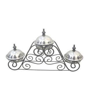 Cazuela de acero inoxidable de alta calidad estándar, olla para dulces, diseño curvo a mano, olla para servir alimentos, olla para dulces para fiesta de boda - Product Image 5